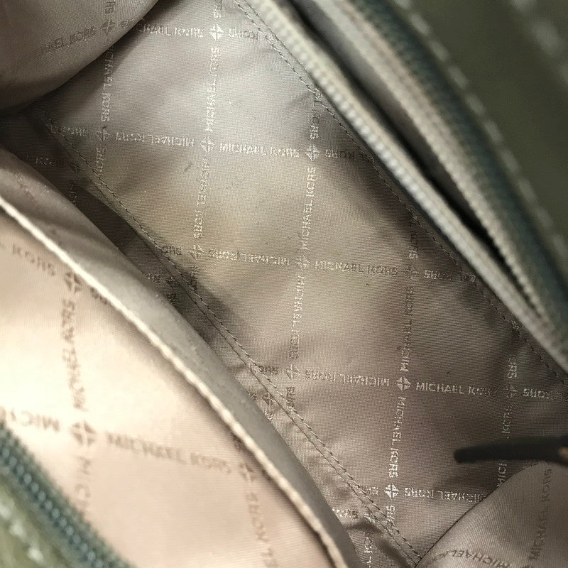 【中古品】【レディース】 MICHAEL KORS MK SIGNATURE 2WAY HAND BAG MK シグネチャー ツーウェイ ハンドバッグ ショルダーバッグ カバン 188-260729-ki-02-tagh カラー：ブラウン/カーキ 万代Net店