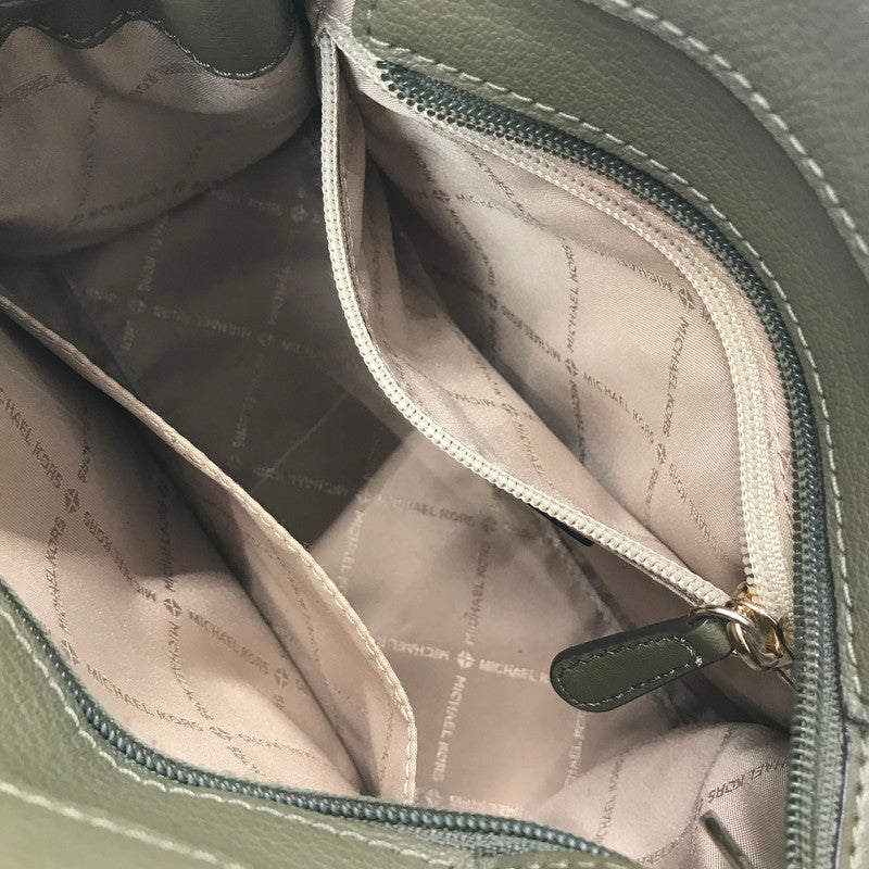 【中古品】【レディース】 MICHAEL KORS MK SIGNATURE 2WAY HAND BAG MK シグネチャー ツーウェイ ハンドバッグ ショルダーバッグ カバン 188-260729-ki-02-tagh カラー：ブラウン/カーキ 万代Net店