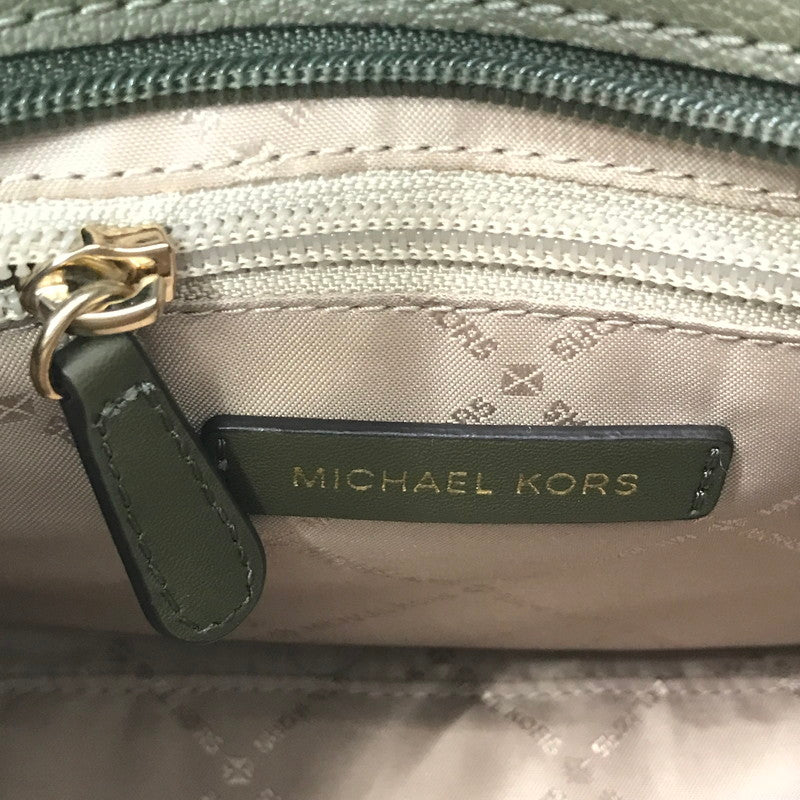 【中古品】【レディース】 MICHAEL KORS MK SIGNATURE 2WAY HAND BAG MK シグネチャー ツーウェイ ハンドバッグ ショルダーバッグ カバン 188-260729-ki-02-tagh カラー：ブラウン/カーキ 万代Net店