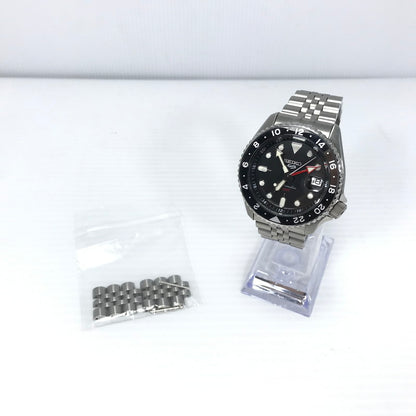 【中古品】【メンズ】 SEIKO セイコー 5SPORTS SKX SERIES SBSC001 5スポーツ SKXシリーズ アナログ 自動巻き 腕時計 アクセサリー 197-260721-YY-15-tagh カラー：シルバー/ブラック 万代Net店