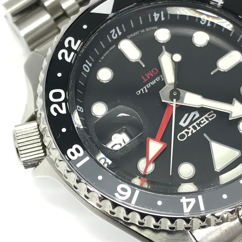 【中古品】【メンズ】 SEIKO セイコー 5SPORTS SKX SERIES SBSC001 5スポーツ SKXシリーズ アナログ 自動巻き 腕時計 アクセサリー 197-260721-YY-15-tagh カラー：シルバー/ブラック 万代Net店