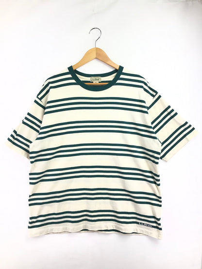 【中古品】【メンズ】 L.L.BEAN エルエル ビーン BORDER TEE GREEN OFFWHITE 3275-2022 ボーダー Tシャツ 半袖Tシャツ トップス 144-260723-rt-15-tagh サイズ：L カラー：オフホワイト 万代Net店