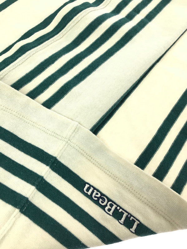 【中古品】【メンズ】 L.L.BEAN エルエル ビーン BORDER TEE GREEN OFFWHITE 3275-2022 ボーダー Tシャツ 半袖Tシャツ トップス 144-260723-rt-15-tagh サイズ：L カラー：オフホワイト 万代Net店