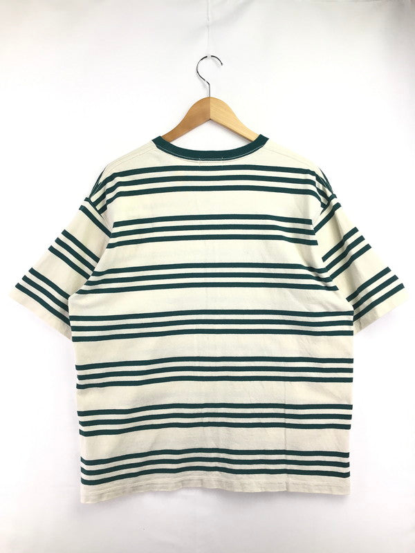 【中古品】【メンズ】 L.L.BEAN エルエル ビーン BORDER TEE GREEN OFFWHITE 3275-2022 ボーダー Tシャツ 半袖Tシャツ トップス 144-260723-rt-15-tagh サイズ：L カラー：オフホワイト 万代Net店