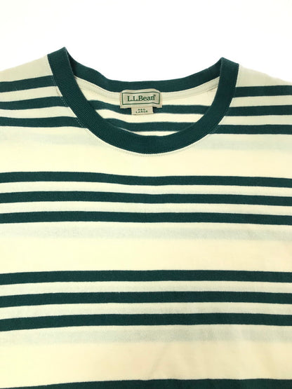 【中古品】【メンズ】 L.L.BEAN エルエル ビーン BORDER TEE GREEN OFFWHITE 3275-2022 ボーダー Tシャツ 半袖Tシャツ トップス 144-260723-rt-15-tagh サイズ：L カラー：オフホワイト 万代Net店