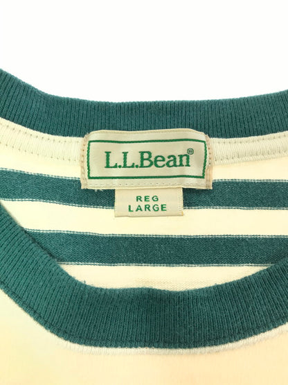 【中古品】【メンズ】 L.L.BEAN エルエル ビーン BORDER TEE GREEN OFFWHITE 3275-2022 ボーダー Tシャツ 半袖Tシャツ トップス 144-260723-rt-15-tagh サイズ：L カラー：オフホワイト 万代Net店