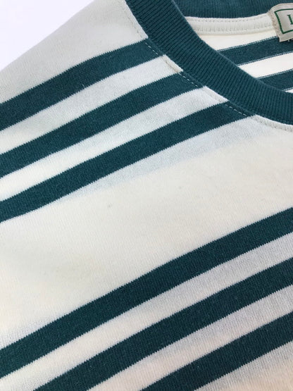 【中古品】【メンズ】 L.L.BEAN エルエル ビーン BORDER TEE GREEN OFFWHITE 3275-2022 ボーダー Tシャツ 半袖Tシャツ トップス 144-260723-rt-15-tagh サイズ：L カラー：オフホワイト 万代Net店