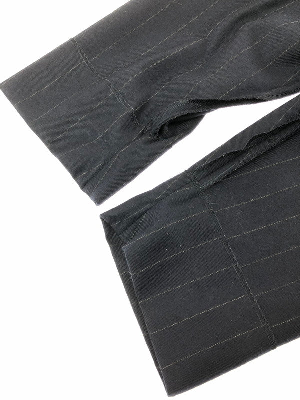 【中古品】【メンズ】 SUN SEA サン シー WOOL STRIPE PANTS SNS-14A41 ウール ストライプ パンツ ボトムス 151-260729-rt-14-tagh サイズ：2 カラー：ネイビー 万代Net店