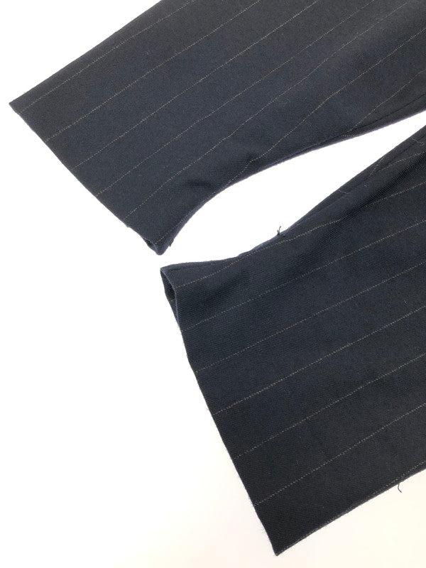 【中古品】【メンズ】 SUN SEA サン シー WOOL STRIPE PANTS SNS-14A41 ウール ストライプ パンツ ボトムス 151-260729-rt-14-tagh サイズ：2 カラー：ネイビー 万代Net店