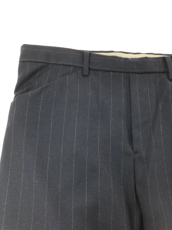 【中古品】【メンズ】 SUN SEA サン シー WOOL STRIPE PANTS SNS-14A41 ウール ストライプ パンツ ボトムス 151-260729-rt-14-tagh サイズ：2 カラー：ネイビー 万代Net店