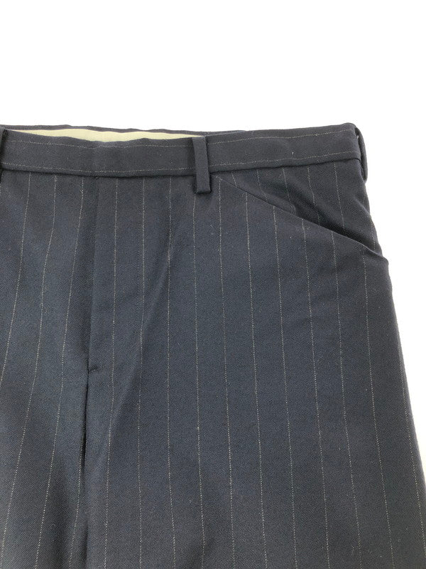 【中古品】【メンズ】 SUN SEA サン シー WOOL STRIPE PANTS SNS-14A41 ウール ストライプ パンツ ボトムス 151-260729-rt-14-tagh サイズ：2 カラー：ネイビー 万代Net店