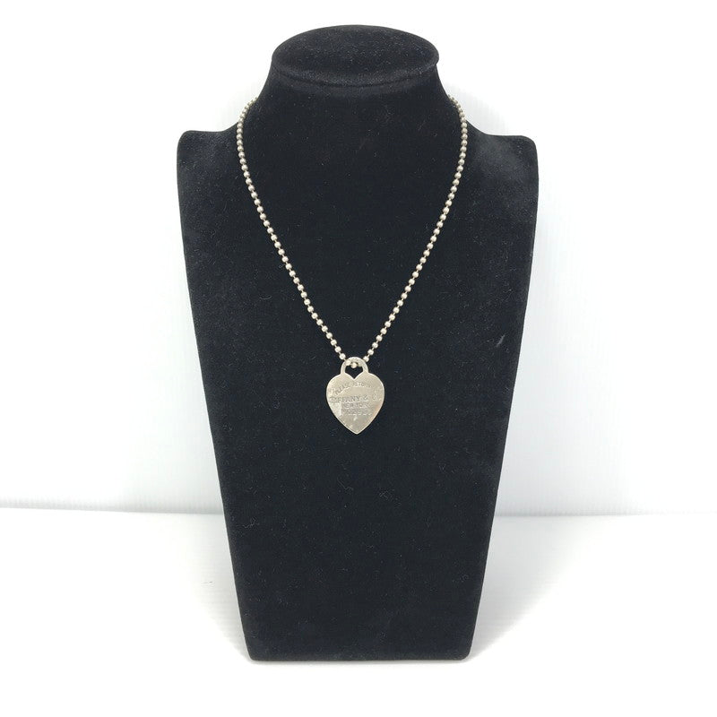 【中古品】【レディース】 OLD TIFFANY & CO オールドティファニー VINTAGE HEART TAG BALL CHAIN NECKLACE M02913 ヴィンテージ ハートタグ ボールチェーンネックレス アクセサリー 182-260721-YY-14-tagh カラー：シルバー 万代Net店