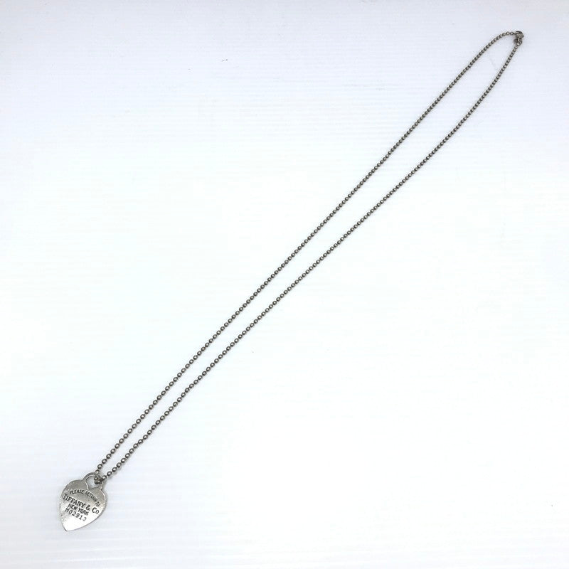 【中古品】【レディース】 OLD TIFFANY & CO オールドティファニー VINTAGE HEART TAG BALL CHAIN NECKLACE M02913 ヴィンテージ ハートタグ ボールチェーンネックレス アクセサリー 182-260721-YY-14-tagh カラー：シルバー 万代Net店