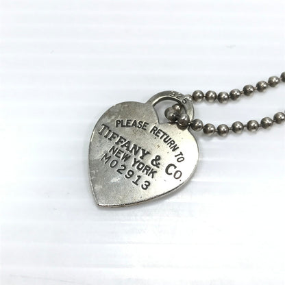 【中古品】【レディース】 OLD TIFFANY & CO オールドティファニー VINTAGE HEART TAG BALL CHAIN NECKLACE M02913 ヴィンテージ ハートタグ ボールチェーンネックレス アクセサリー 182-260721-YY-14-tagh カラー：シルバー 万代Net店
