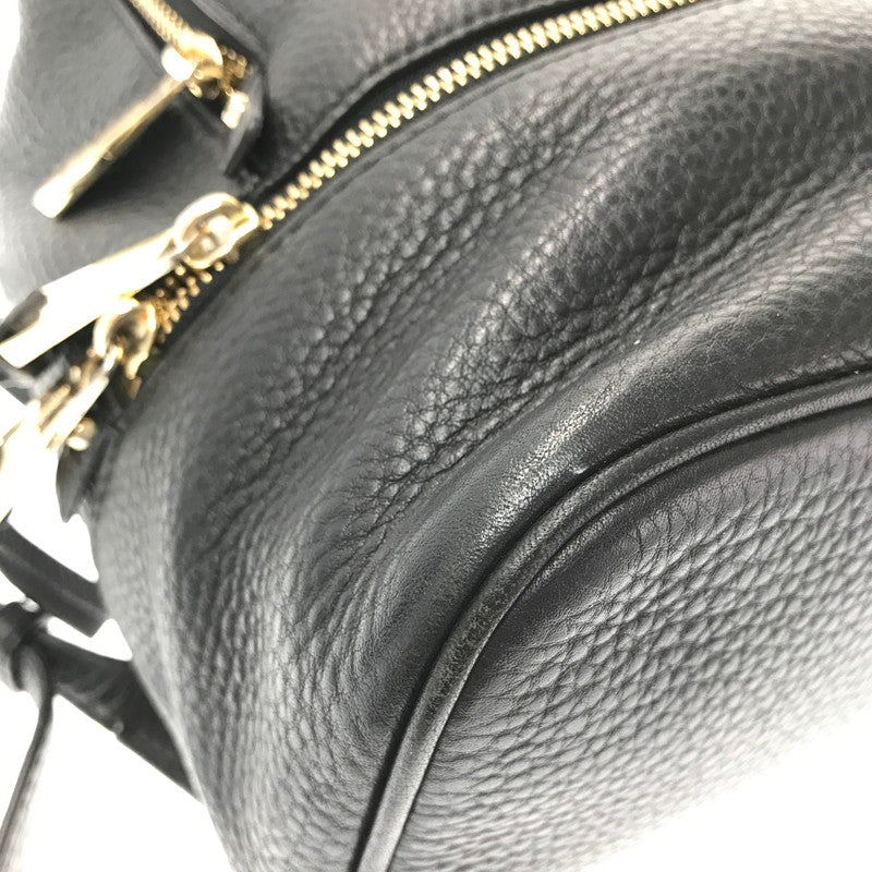 【中古品】【レディース】 MICHAEL KORS RHEA ZIP MD BACKPACK 30S5GEZB1L リアジップ ミディアム バックパック リュック カバン 188-260729-ki-04-tagh カラー：ブラック 万代Net店