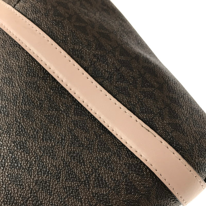 【中古品】【レディース】 MICHAEL KORS SULLIVAN CONV GRAB TOTE MD 30T0GNXT2B サリバン コンバーチブル グラブ トート ミディアム カバン 188-260729-ki-06-tagh カラー：ブラウン/ソフトピンク 万代Net店