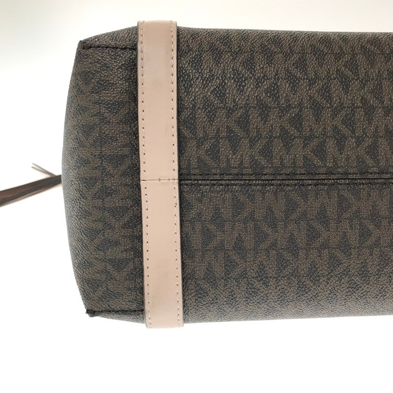 【中古品】【レディース】 MICHAEL KORS SULLIVAN CONV GRAB TOTE MD 30T0GNXT2B サリバン コンバーチブル グラブ トート ミディアム カバン 188-260729-ki-06-tagh カラー：ブラウン/ソフトピンク 万代Net店