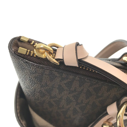 【中古品】【レディース】 MICHAEL KORS SULLIVAN CONV GRAB TOTE MD 30T0GNXT2B サリバン コンバーチブル グラブ トート ミディアム カバン 188-260729-ki-06-tagh カラー：ブラウン/ソフトピンク 万代Net店