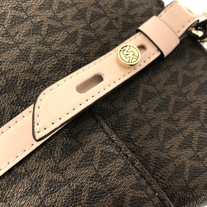 【中古品】【レディース】 MICHAEL KORS SULLIVAN CONV GRAB TOTE MD 30T0GNXT2B サリバン コンバーチブル グラブ トート ミディアム カバン 188-260729-ki-06-tagh カラー：ブラウン/ソフトピンク 万代Net店