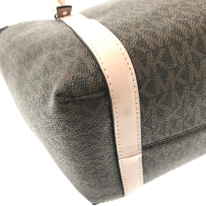 【中古品】【レディース】 MICHAEL KORS SULLIVAN CONV GRAB TOTE MD 30T0GNXT2B サリバン コンバーチブル グラブ トート ミディアム カバン 188-260729-ki-06-tagh カラー：ブラウン/ソフトピンク 万代Net店