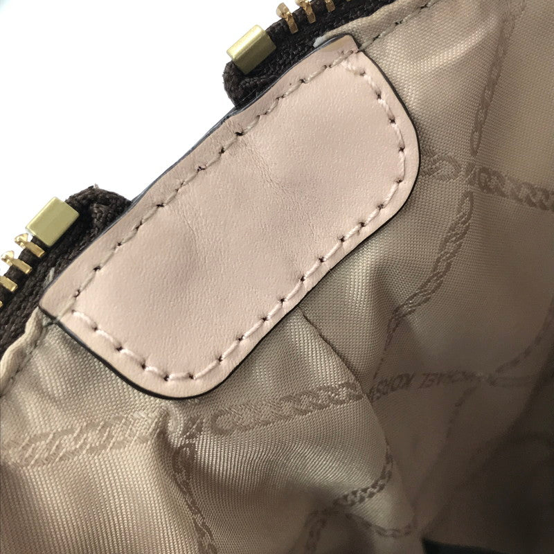 【中古品】【レディース】 MICHAEL KORS SULLIVAN CONV GRAB TOTE MD 30T0GNXT2B サリバン コンバーチブル グラブ トート ミディアム カバン 188-260729-ki-06-tagh カラー：ブラウン/ソフトピンク 万代Net店