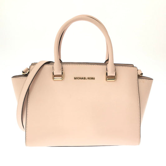 【中古品】【レディース】 MICHAEL KORS SELMA MEDIUM SATCHEL 35H8GLMS2L セルマ ミディアム サッチェル ショルダーバッグ カバン 188-260729-ki-03-tagh カラー：ブロッサム/ピンク 万代Net店