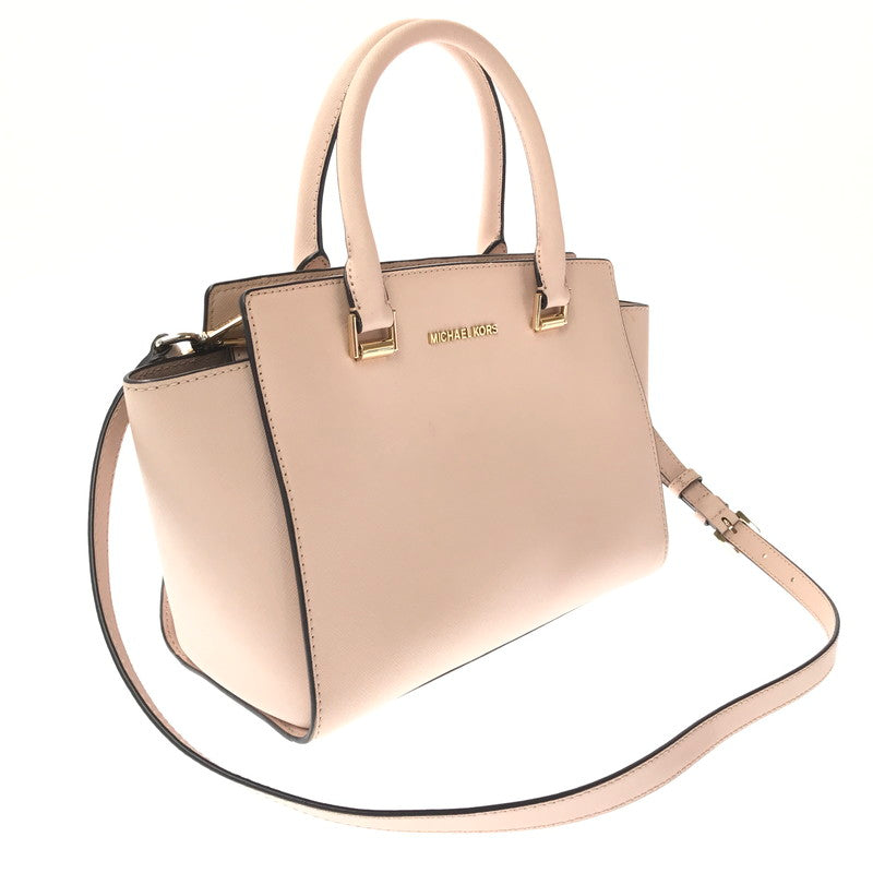【中古品】【レディース】 MICHAEL KORS SELMA MEDIUM SATCHEL 35H8GLMS2L セルマ ミディアム サッチェル ショルダーバッグ カバン 188-260729-ki-03-tagh カラー：ブロッサム/ピンク 万代Net店