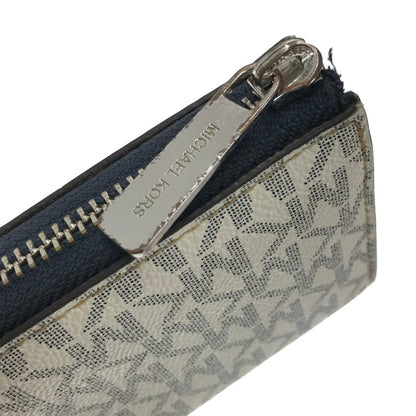 【現状渡し品】【レディース】 MICHAEL KORS マイケルコース LONG WALLET ラウンドファスナー ロングウォレット 長財布 201-260802-hi-16-tagh カラー：ホワイト 万代Net店
