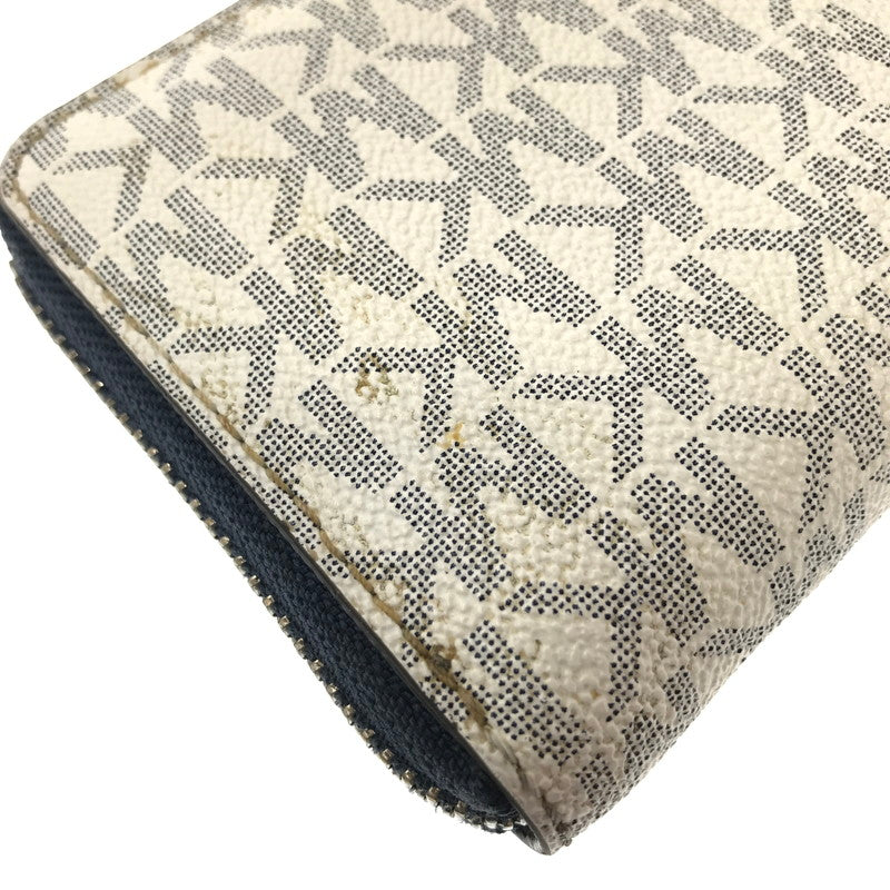 【現状渡し品】【レディース】 MICHAEL KORS マイケルコース LONG WALLET ラウンドファスナー ロングウォレット 長財布 201-260802-hi-16-tagh カラー：ホワイト 万代Net店