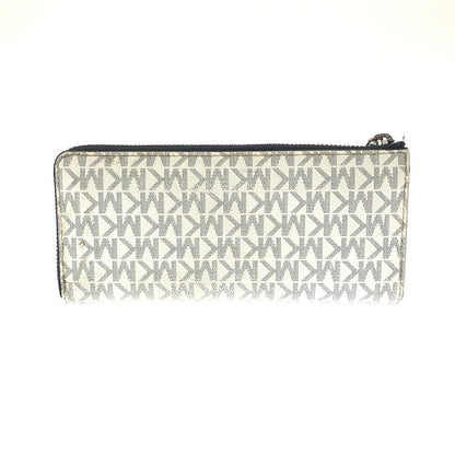 【現状渡し品】【レディース】 MICHAEL KORS マイケルコース LONG WALLET ラウンドファスナー ロングウォレット 長財布 201-260802-hi-16-tagh カラー：ホワイト 万代Net店