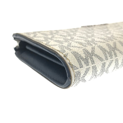【現状渡し品】【レディース】 MICHAEL KORS マイケルコース LONG WALLET ラウンドファスナー ロングウォレット 長財布 201-260802-hi-16-tagh カラー：ホワイト 万代Net店