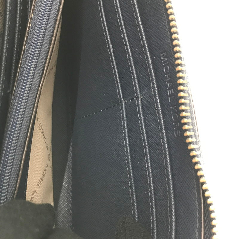 【現状渡し品】【レディース】 MICHAEL KORS マイケルコース LONG WALLET ラウンドファスナー ロングウォレット 長財布 201-260802-hi-16-tagh カラー：ホワイト 万代Net店
