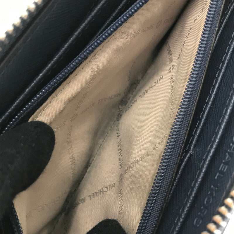 【現状渡し品】【レディース】 MICHAEL KORS マイケルコース LONG WALLET ラウンドファスナー ロングウォレット 長財布 201-260802-hi-16-tagh カラー：ホワイト 万代Net店