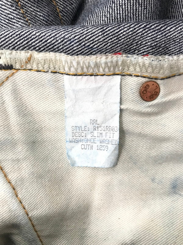 【中古品】【メンズ】 RRL ダブルアールエル INDIGO SLIM FIT DENIM PANTS R151RB03 インディゴ スリム フィット デニム パンツ ジーンズ ボトムス 156-260729-rt-27-tagh サイズ：30×30 カラー：インディゴ 万代Net店