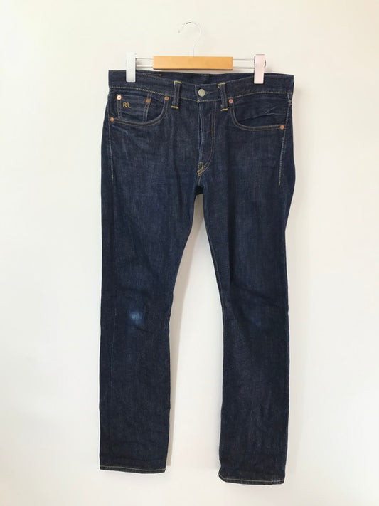 【中古品】【メンズ】 RRL ダブルアールエル INDIGO SLIM FIT DENIM PANTS R151RB03 インディゴ スリム フィット デニム パンツ ジーンズ ボトムス 156-260729-rt-27-tagh サイズ：30×30 カラー：インディゴ 万代Net店