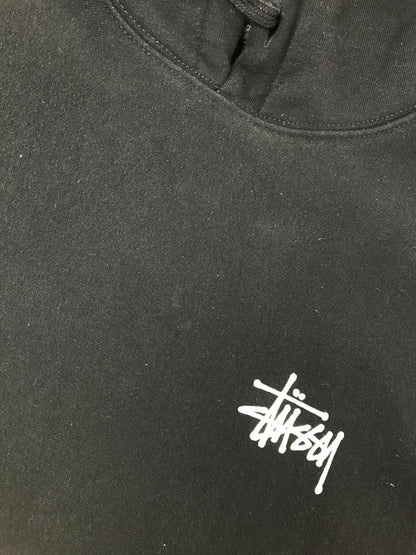 【中古品】【メンズ】 STUSSY ステューシー BASIC LOGO HOODIE BLACK 1924762 ベーシック ロゴ フーディー パーカー 142-260723-rt-10-tagh サイズ：M カラー：ブラック 万代Net店