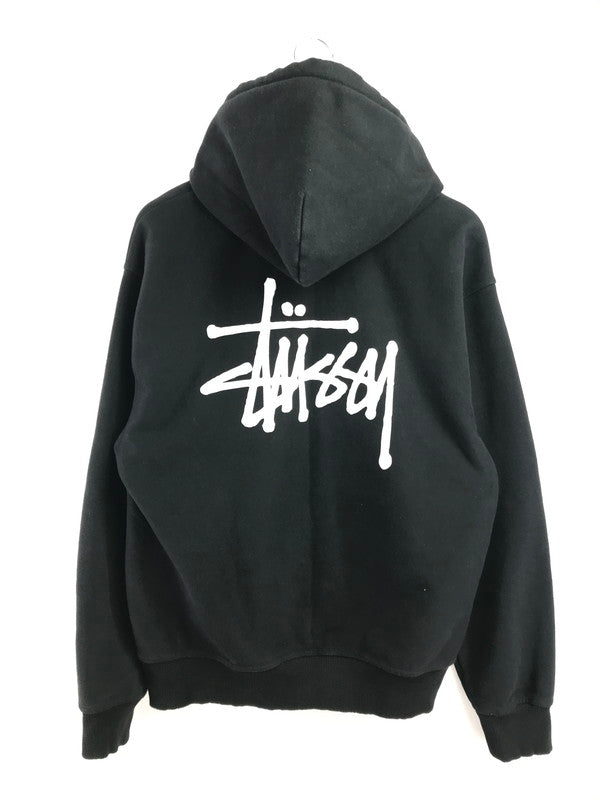 【中古品】【メンズ】 STUSSY ステューシー BASIC LOGO HOODIE BLACK 1924762 ベーシック ロゴ フーディー パーカー 142-260723-rt-10-tagh サイズ：M カラー：ブラック 万代Net店