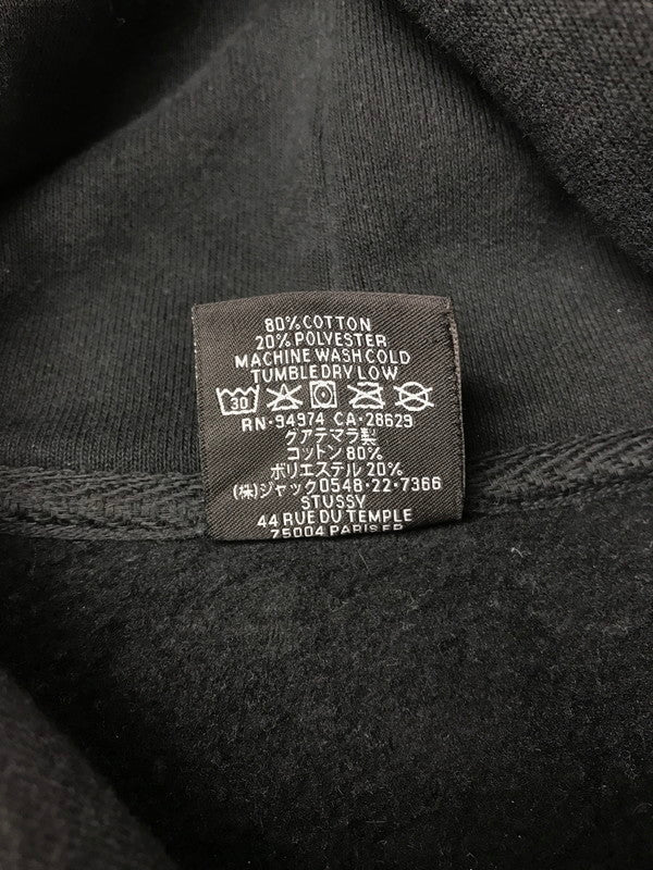 【中古品】【メンズ】 STUSSY ステューシー BASIC LOGO HOODIE BLACK 1924762 ベーシック ロゴ フーディー パーカー 142-260723-rt-10-tagh サイズ：M カラー：ブラック 万代Net店