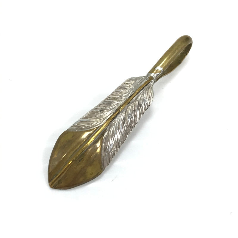 【中古品】【メンズ】 BIG HAND ビッグハンド FEATHER PENDANT TOP 0290 フェザー ペンダントトップ アクセサリー 191-260721-YY-12-tagh カラー：ゴールド/シルバー 万代Net店