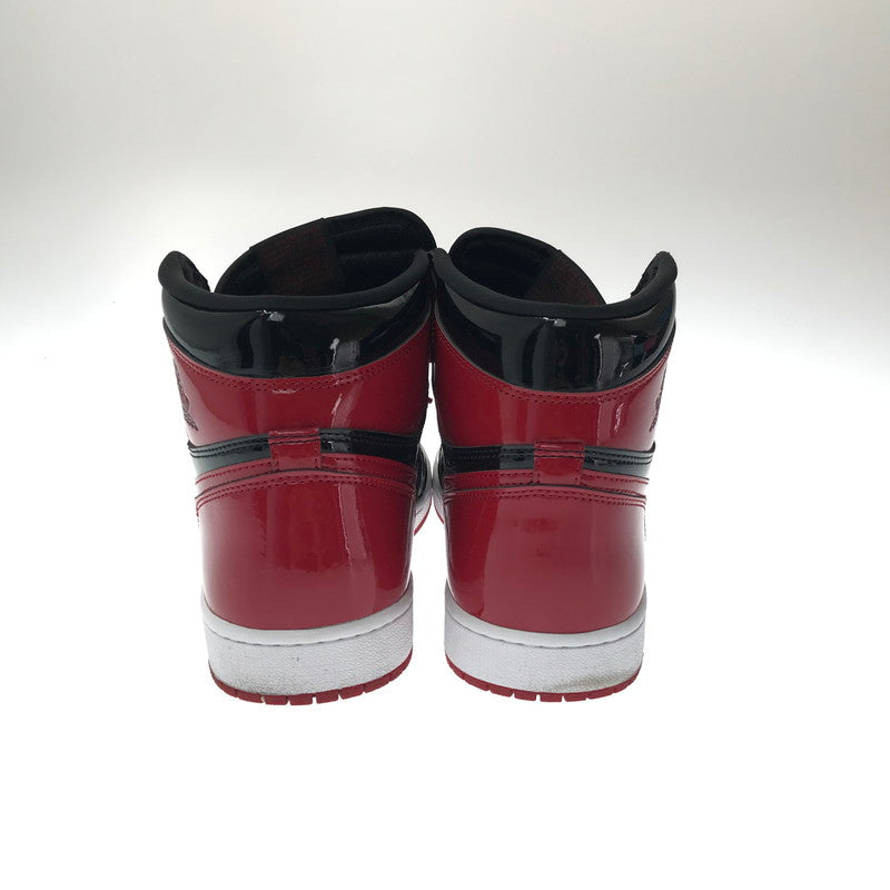 【中古品】【メンズ】 NIKE ナイキ AIR JORDAN 1 HIGH OG PATENT BRED 555088-063 エア ジョーダン 1 スニーカー 靴 160-260725-rt-01-tagh サイズ：29.5cm US11.5 カラー：BLACK/VARSITY RED-WHITE 万代Net店
