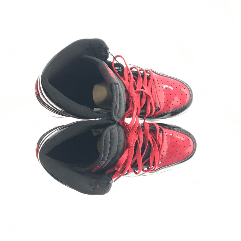 【中古品】【メンズ】 NIKE ナイキ AIR JORDAN 1 HIGH OG PATENT BRED 555088-063 エア ジョーダン 1 スニーカー 靴 160-260725-rt-01-tagh サイズ：29.5cm US11.5 カラー：BLACK/VARSITY RED-WHITE 万代Net店