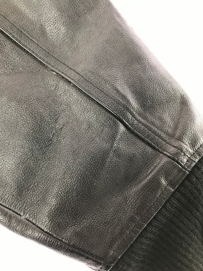 【中古品】【メンズ】 LRG リフテッド リサーチ グループ LEATHER JACKET BLACK レザー ジャケット アウター 142-260729-rt-34-tagh サイズ：2XL カラー：ブラック 万代Net店
