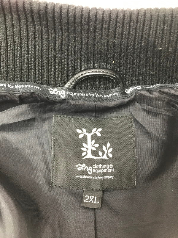 【中古品】【メンズ】 LRG リフテッド リサーチ グループ LEATHER JACKET BLACK レザー ジャケット アウター 142-260729-rt-34-tagh サイズ：2XL カラー：ブラック 万代Net店