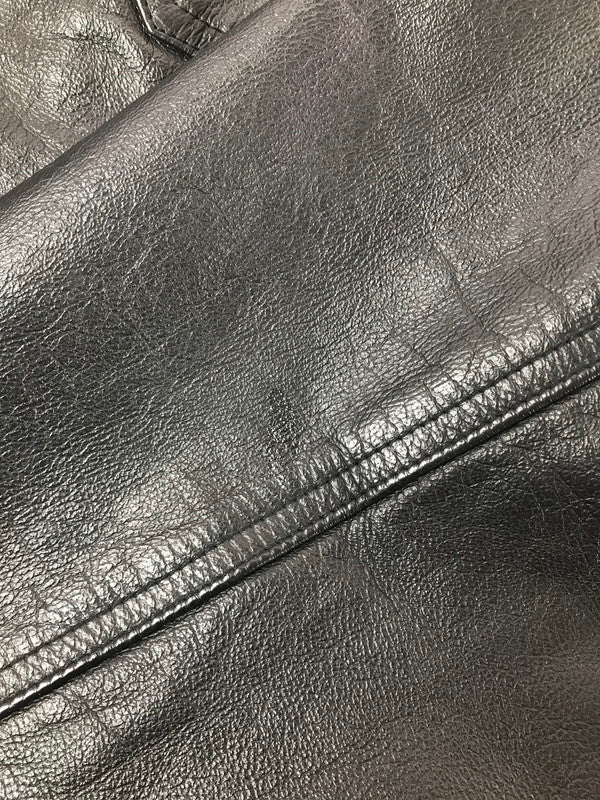 【中古品】【メンズ】 LRG リフテッド リサーチ グループ LEATHER JACKET BLACK レザー ジャケット アウター 142-260729-rt-34-tagh サイズ：2XL カラー：ブラック 万代Net店
