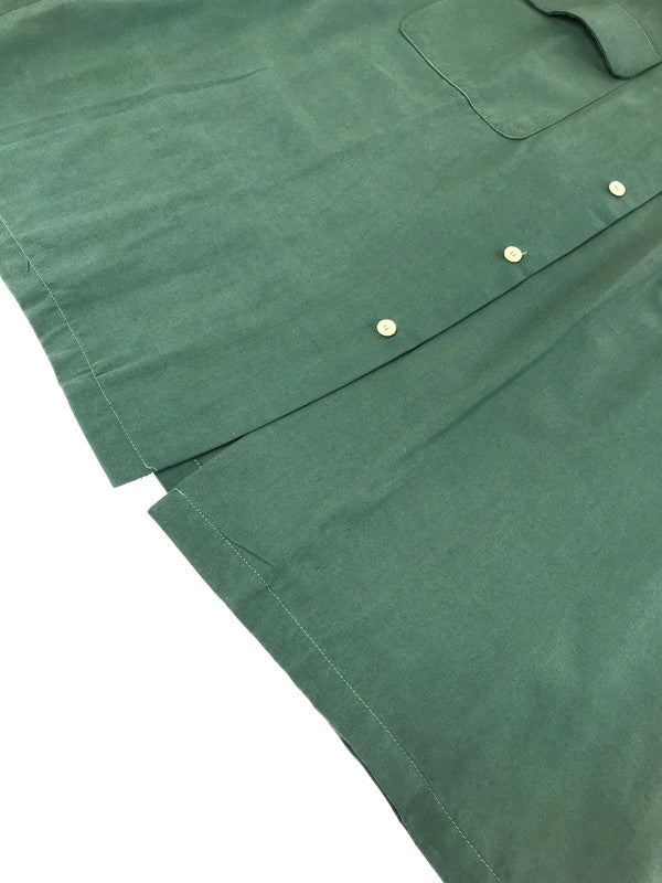 【中古品】【メンズ】 OLD STUSSY オールド ステューシー 80's LS OPEN COLLAR WORK SHIRT GREEN 80年代 ロングスリーブ オープンカラー ワーク シャツ USA製 142-260723-rt-09-tagh サイズ：L カラー：グリーン 万代Net店