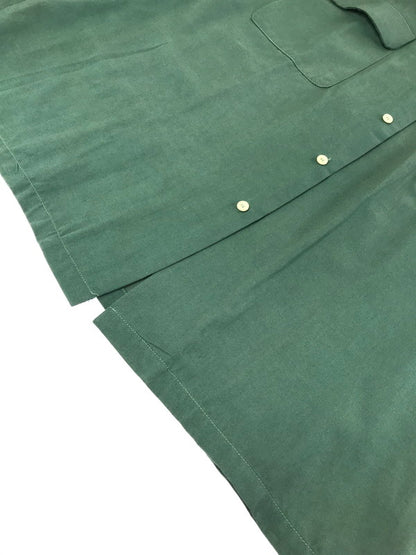 【中古品】【メンズ】 OLD STUSSY オールド ステューシー 80's LS OPEN COLLAR WORK SHIRT GREEN 80年代 ロングスリーブ オープンカラー ワーク シャツ USA製 142-260723-rt-09-tagh サイズ：L カラー：グリーン 万代Net店