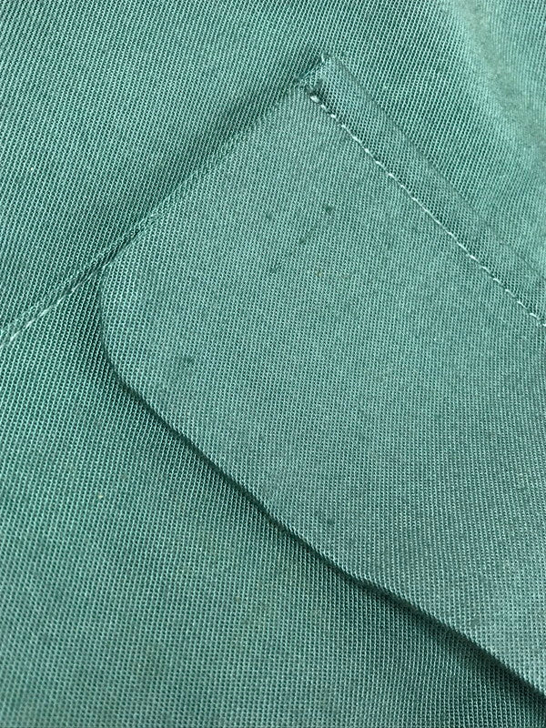 【中古品】【メンズ】 OLD STUSSY オールド ステューシー 80's LS OPEN COLLAR WORK SHIRT GREEN 80年代 ロングスリーブ オープンカラー ワーク シャツ USA製 142-260723-rt-09-tagh サイズ：L カラー：グリーン 万代Net店