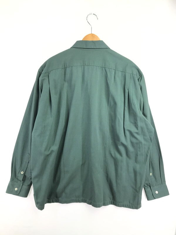 【中古品】【メンズ】 OLD STUSSY オールド ステューシー 80's LS OPEN COLLAR WORK SHIRT GREEN 80年代 ロングスリーブ オープンカラー ワーク シャツ USA製 142-260723-rt-09-tagh サイズ：L カラー：グリーン 万代Net店