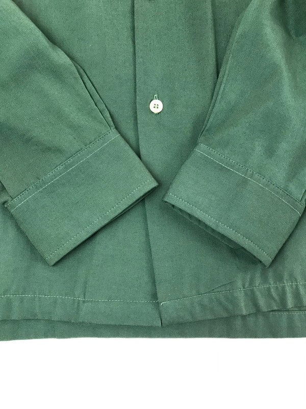 【中古品】【メンズ】 OLD STUSSY オールド ステューシー 80's LS OPEN COLLAR WORK SHIRT GREEN 80年代 ロングスリーブ オープンカラー ワーク シャツ USA製 142-260723-rt-09-tagh サイズ：L カラー：グリーン 万代Net店