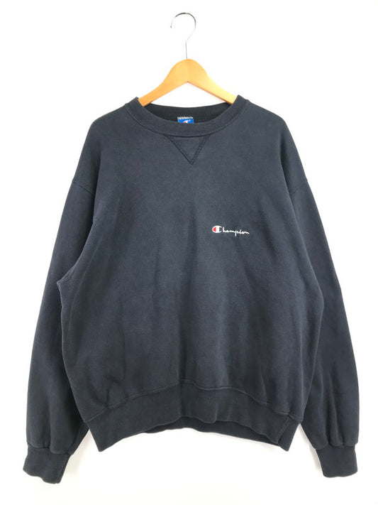 【中古品】【メンズ】 CHAMPION チャンピオン 90's SWEATSHIRT 90年代 スウェットシャツ トレーナー USA製 青タグ 前V 146-260723-rt-11-tagh サイズ：XL カラー：ブラック 万代Net店